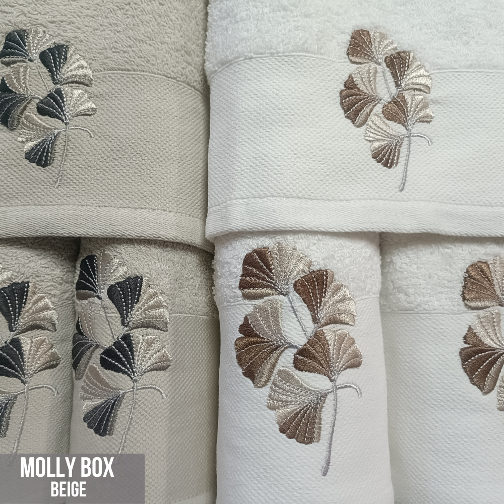 Komplet 6 ręczników - MOLLY BOX BEIGE