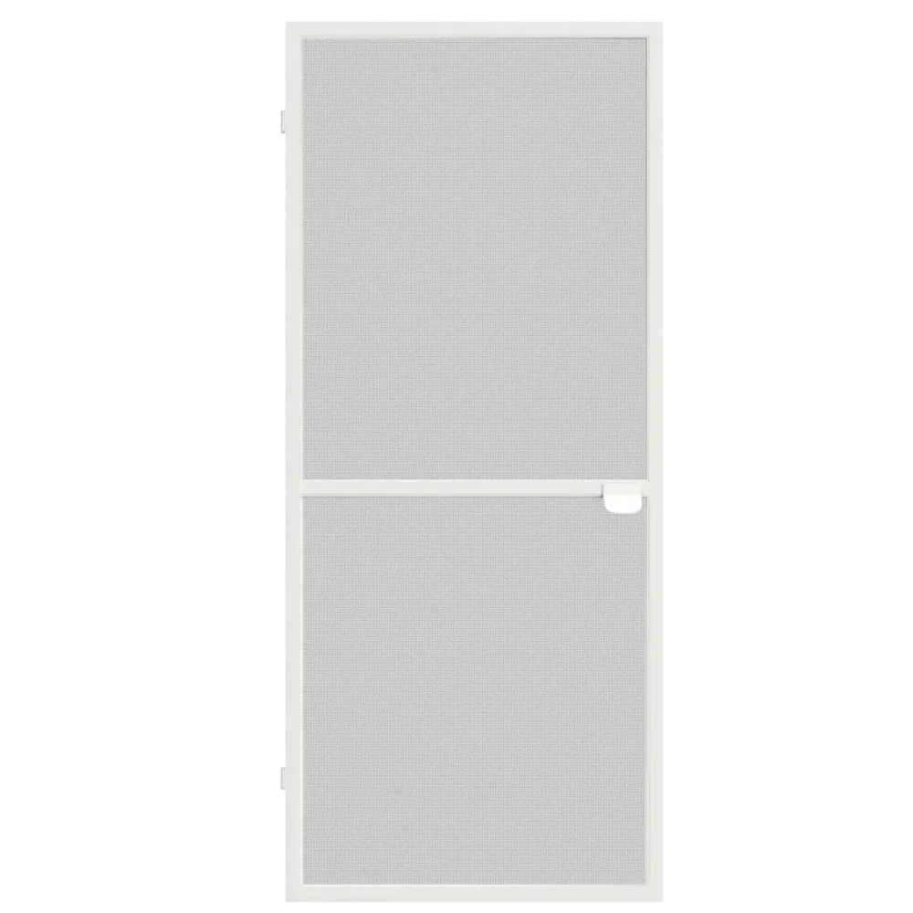 Moskitiera drzwiowa w kolorze białym z czarną siatką