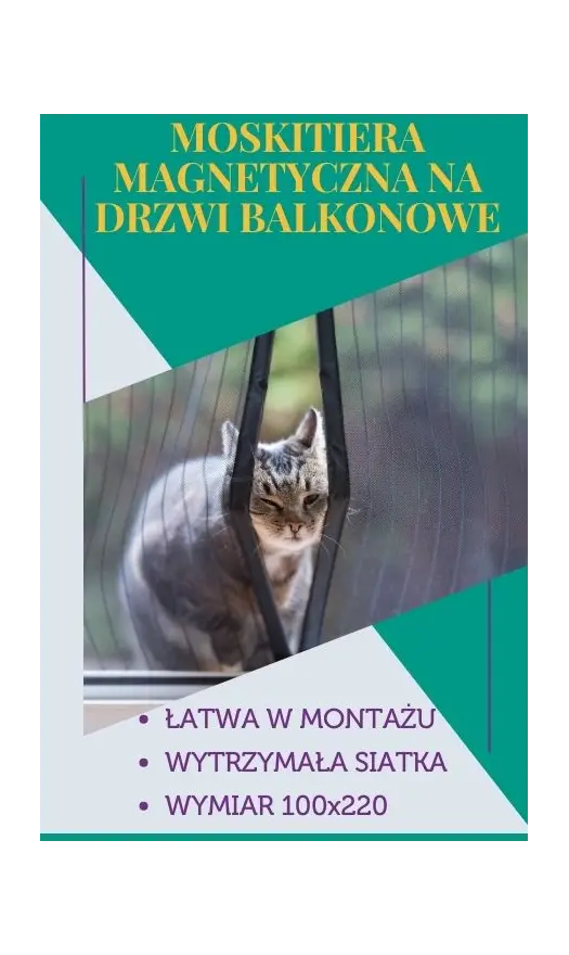 MOSKITIERA MAGNETYCZNA NA DRZWI BALKONOWE