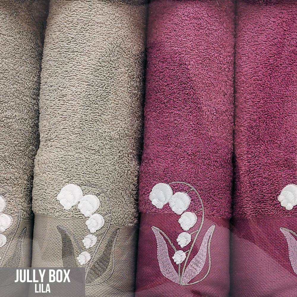 Komplet 4 ręczników - JULLY BOX LILA